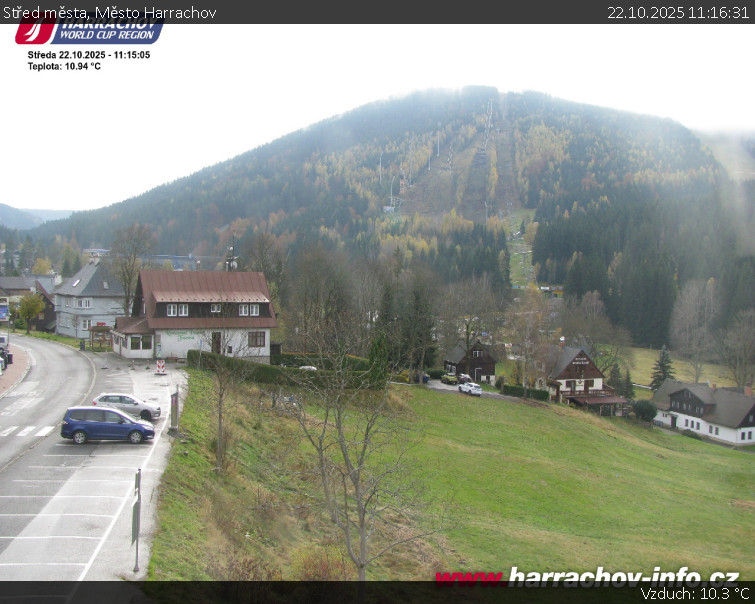 Město Harrachov - Střed města - 22.10.2025 v 11:16 Město Harrachov - Střed města - 22.10.2025 v 11:16