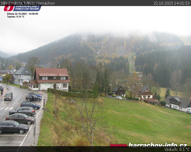 Město Harrachov - Střed města - 22.10.2025 v 14:01 Město Harrachov - Střed města - 22.10.2025 v 14:01
