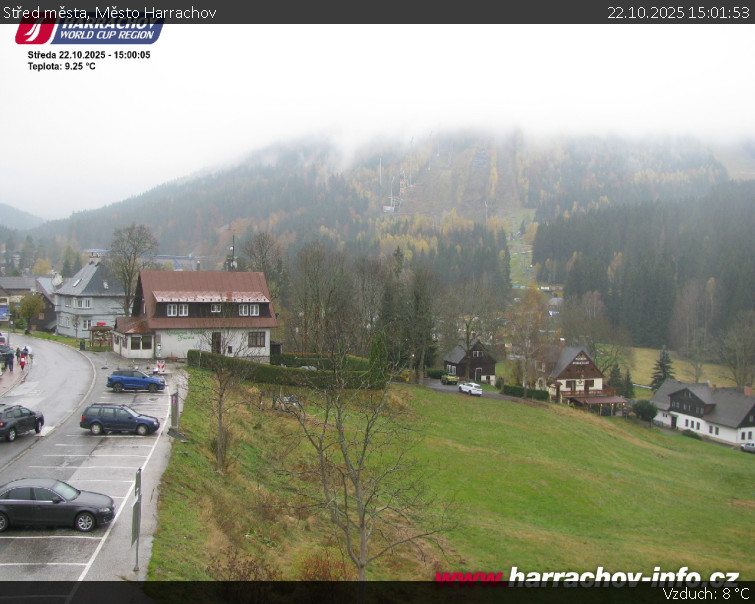 Město Harrachov - Střed města - 22.10.2025 v 15:01 Město Harrachov - Střed města - 22.10.2025 v 15:01