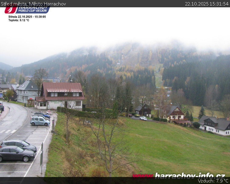 Město Harrachov - Střed města - 22.10.2025 v 15:31 Město Harrachov - Střed města - 22.10.2025 v 15:31