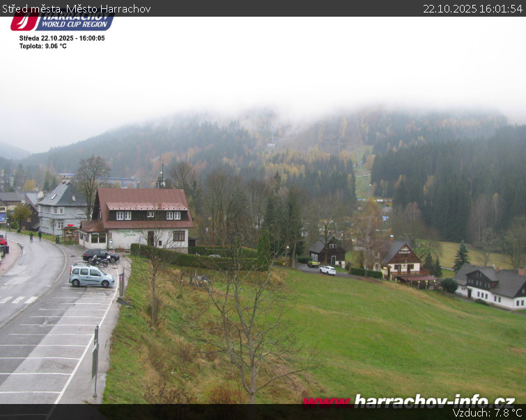 Město Harrachov - Střed města - 22.10.2025 v 16:01 Město Harrachov - Střed města - 22.10.2025 v 16:01