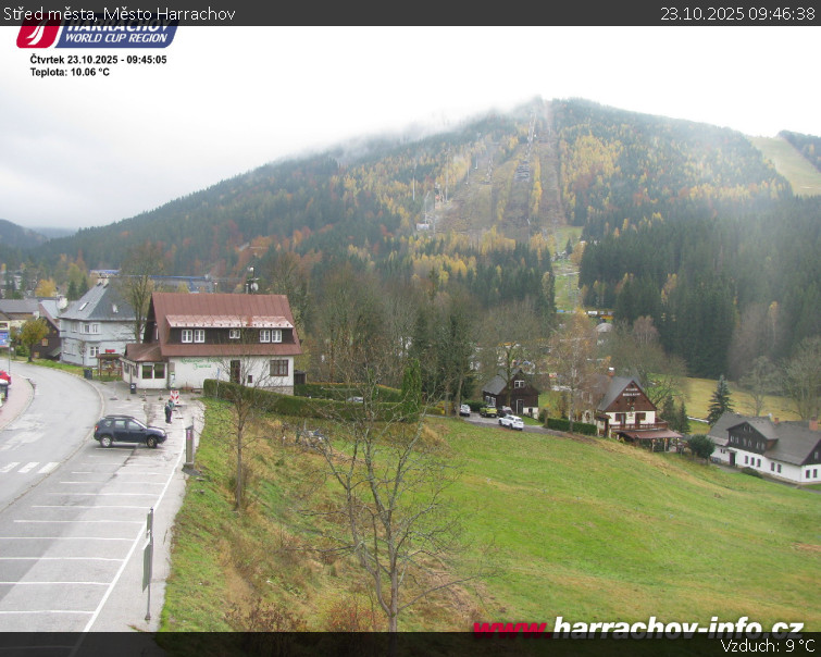 Město Harrachov - Střed města - 23.10.2025 v 09:46 Město Harrachov - Střed města - 23.10.2025 v 09:46