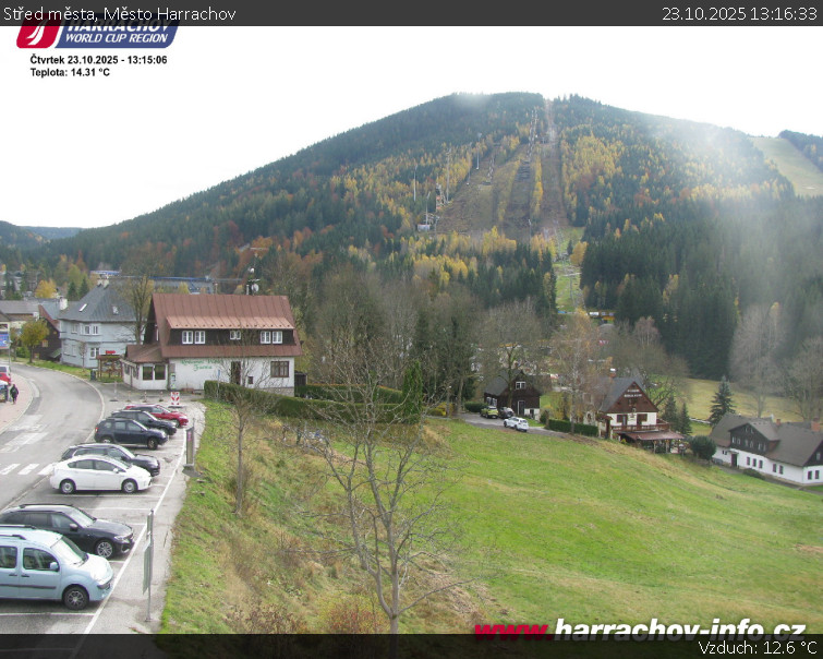 Město Harrachov - Střed města - 23.10.2025 v 13:16 Město Harrachov - Střed města - 23.10.2025 v 13:16