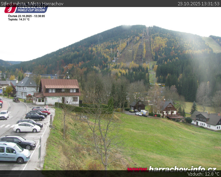 Město Harrachov - Střed města - 23.10.2025 v 13:31 Město Harrachov - Střed města - 23.10.2025 v 13:31