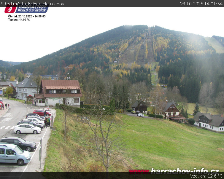 Město Harrachov - Střed města - 23.10.2025 v 14:01 Město Harrachov - Střed města - 23.10.2025 v 14:01