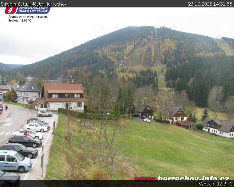 Město Harrachov - Střed města - 23.10.2025 v 14:31 Město Harrachov - Střed města - 23.10.2025 v 14:31