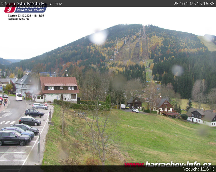 Město Harrachov - Střed města - 23.10.2025 v 15:16 Město Harrachov - Střed města - 23.10.2025 v 15:16