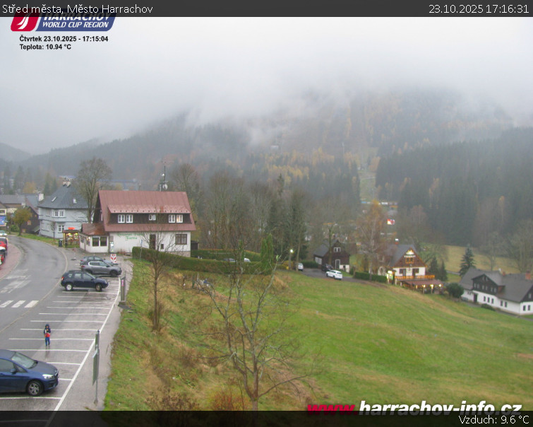 Město Harrachov - Střed města - 23.10.2025 v 17:16 Město Harrachov - Střed města - 23.10.2025 v 17:16
