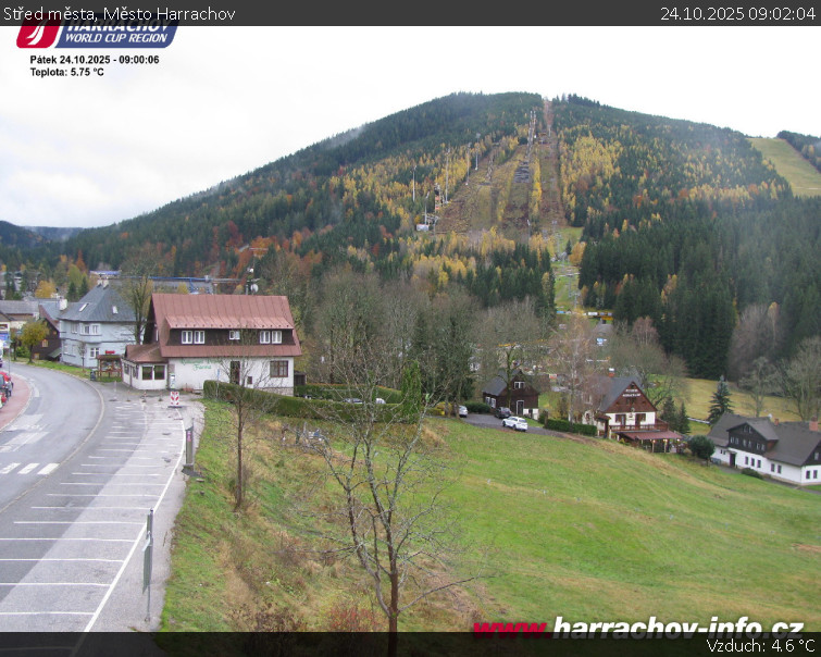 Město Harrachov - Střed města - 24.10.2025 v 09:02 Město Harrachov - Střed města - 24.10.2025 v 09:02