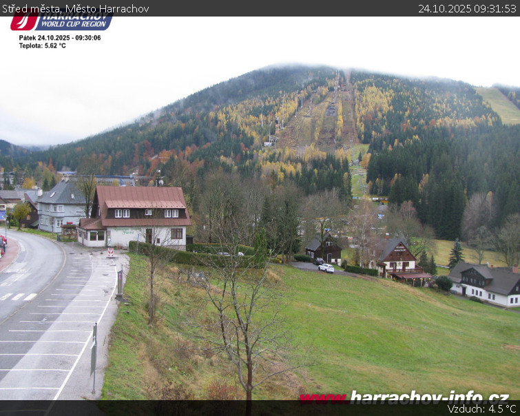 Město Harrachov - Střed města - 24.10.2025 v 09:31 Město Harrachov - Střed města - 24.10.2025 v 09:31