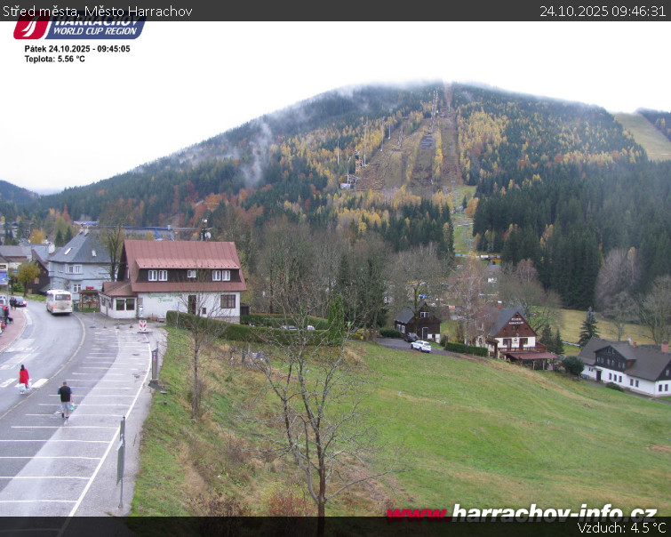 Město Harrachov - Střed města - 24.10.2025 v 09:46 Město Harrachov - Střed města - 24.10.2025 v 09:46