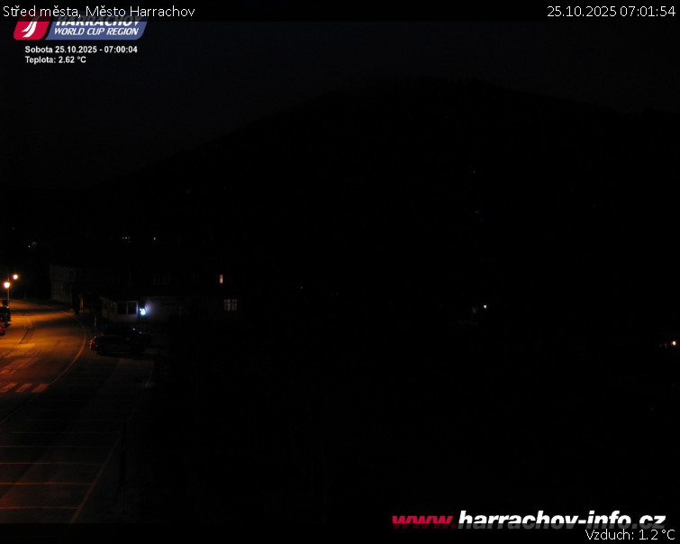 Město Harrachov - Střed města - 25.10.2025 v 07:01 Město Harrachov - Střed města - 25.10.2025 v 07:01
