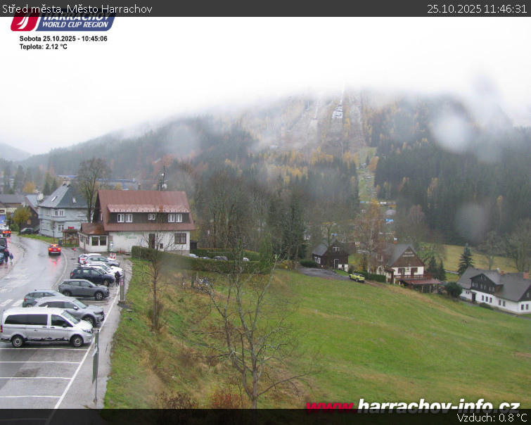 Město Harrachov - Střed města - 25.10.2025 v 11:46 Město Harrachov - Střed města - 25.10.2025 v 11:46