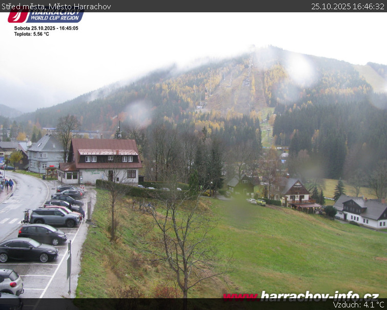 Město Harrachov - Střed města - 25.10.2025 v 16:46 Město Harrachov - Střed města - 25.10.2025 v 16:46