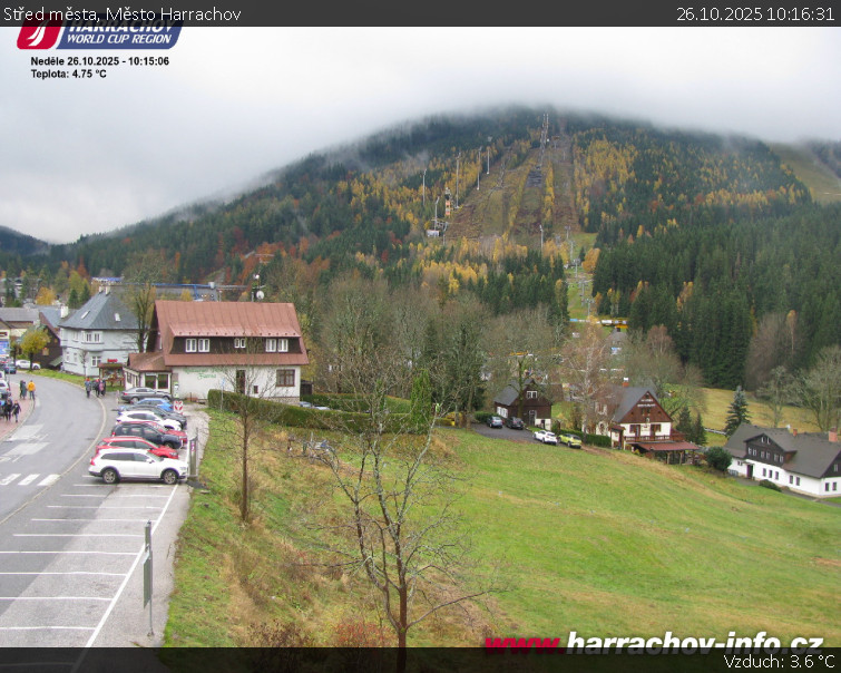 Město Harrachov - Střed města - 26.10.2025 v 10:16 Město Harrachov - Střed města - 26.10.2025 v 10:16