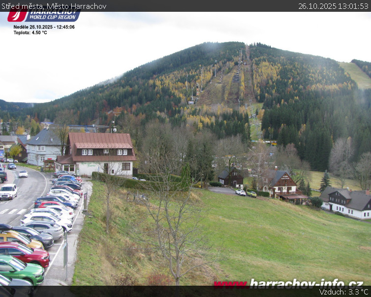 Město Harrachov - Střed města - 26.10.2025 v 13:01 Město Harrachov - Střed města - 26.10.2025 v 13:01