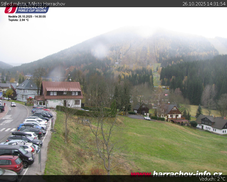 Město Harrachov - Střed města - 26.10.2025 v 14:31 Město Harrachov - Střed města - 26.10.2025 v 14:31