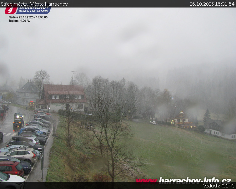 Město Harrachov - Střed města - 26.10.2025 v 15:31 Město Harrachov - Střed města - 26.10.2025 v 15:31