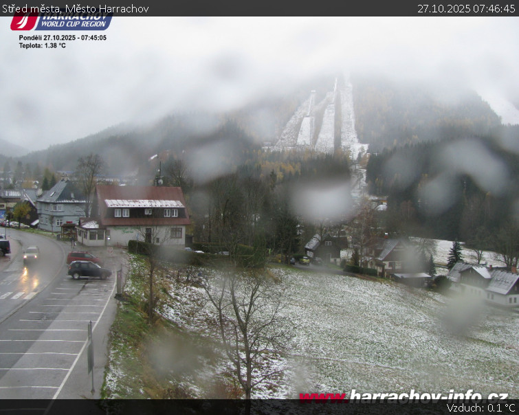 Město Harrachov - Střed města - 27.10.2025 v 07:46 Město Harrachov - Střed města - 27.10.2025 v 07:46