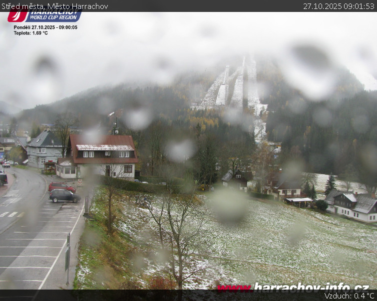 Město Harrachov - Střed města - 27.10.2025 v 09:01 Město Harrachov - Střed města - 27.10.2025 v 09:01
