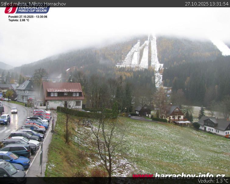 Město Harrachov - Střed města - 27.10.2025 v 13:31 Město Harrachov - Střed města - 27.10.2025 v 13:31