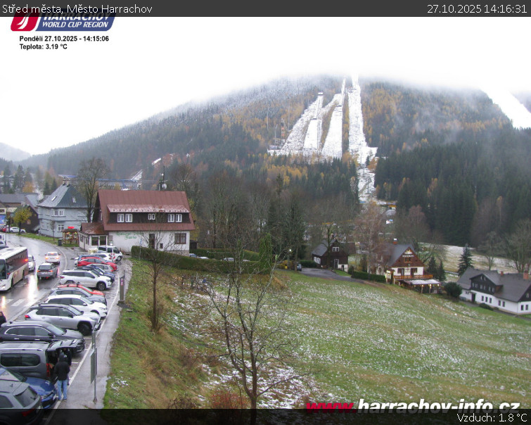 Město Harrachov - Střed města - 27.10.2025 v 14:16 Město Harrachov - Střed města - 27.10.2025 v 14:16