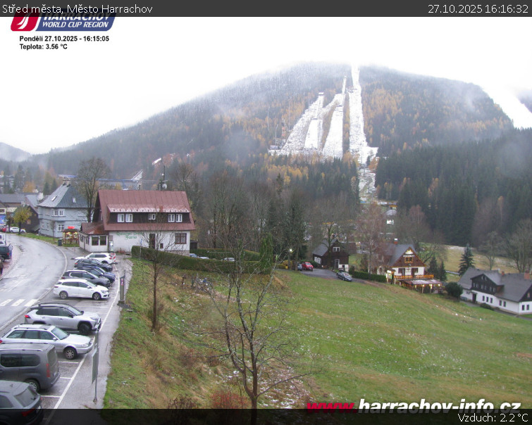 Město Harrachov - Střed města - 27.10.2025 v 16:16 Město Harrachov - Střed města - 27.10.2025 v 16:16