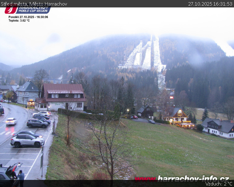 Město Harrachov - Střed města - 27.10.2025 v 16:31 Město Harrachov - Střed města - 27.10.2025 v 16:31