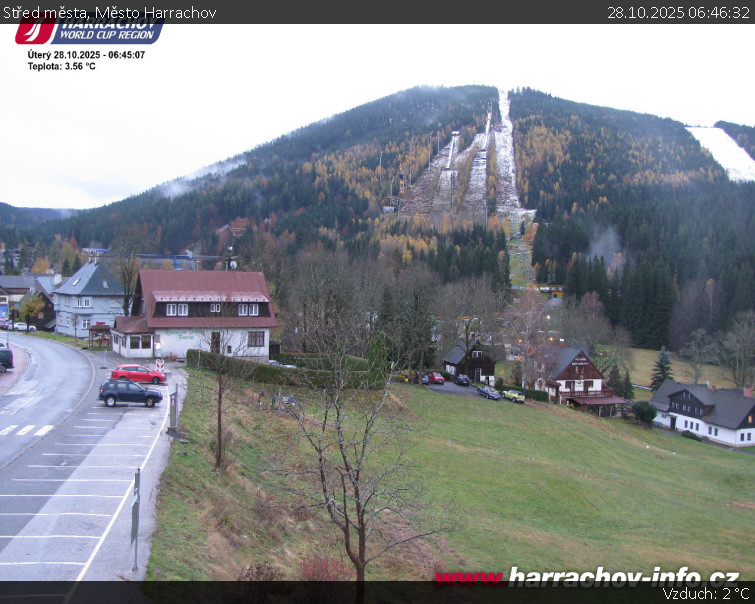 Město Harrachov - Střed města - 28.10.2025 v 06:46 Město Harrachov - Střed města - 28.10.2025 v 06:46