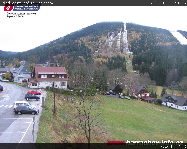 Město Harrachov - Střed města - 28.10.2025 v 07:16 Město Harrachov - Střed města - 28.10.2025 v 07:16