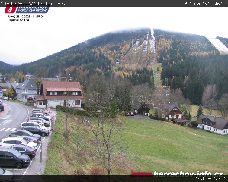 Město Harrachov - Střed města - 28.10.2025 v 11:46 Město Harrachov - Střed města - 28.10.2025 v 11:46