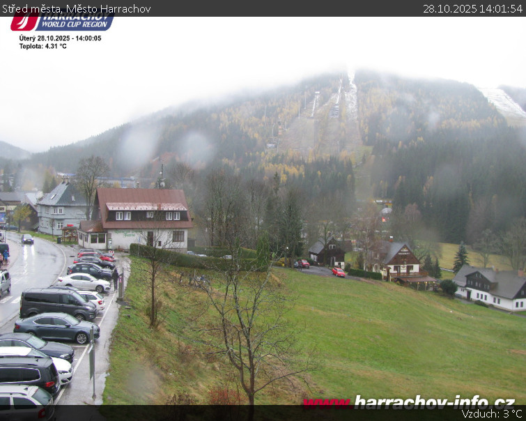 Město Harrachov - Střed města - 28.10.2025 v 14:01 Město Harrachov - Střed města - 28.10.2025 v 14:01