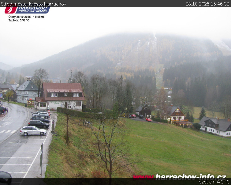 Město Harrachov - Střed města - 28.10.2025 v 15:46 Město Harrachov - Střed města - 28.10.2025 v 15:46