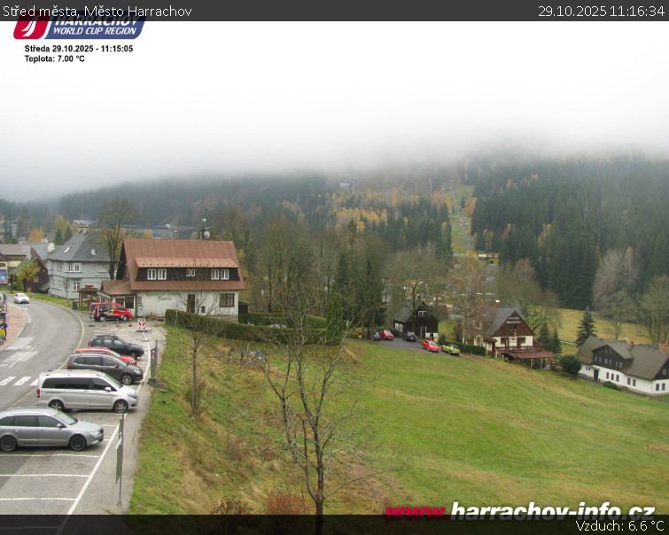 Město Harrachov - Střed města - 29.10.2025 v 11:16 Město Harrachov - Střed města - 29.10.2025 v 11:16