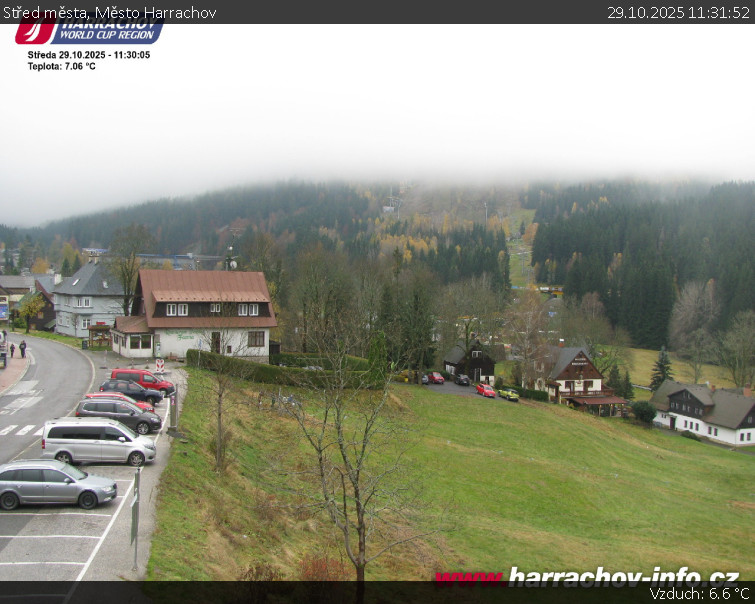 Město Harrachov - Střed města - 29.10.2025 v 11:31 Město Harrachov - Střed města - 29.10.2025 v 11:31