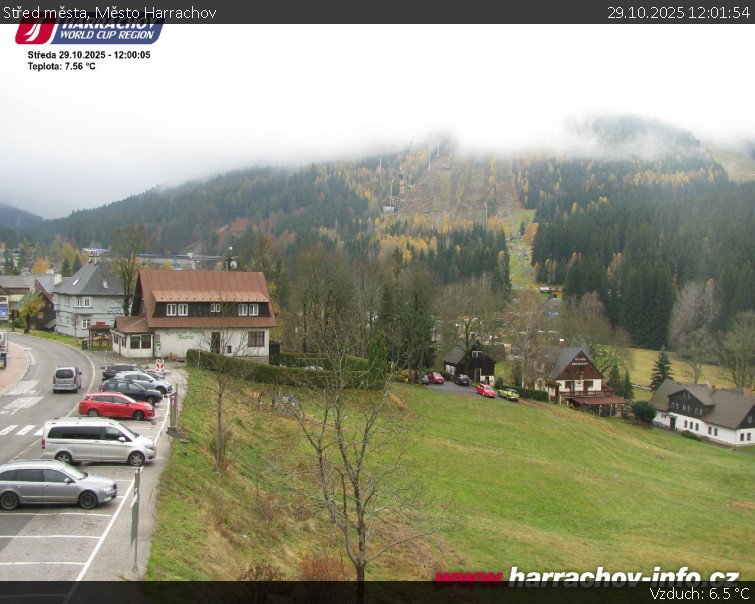 Město Harrachov - Střed města - 29.10.2025 v 12:01 Město Harrachov - Střed města - 29.10.2025 v 12:01