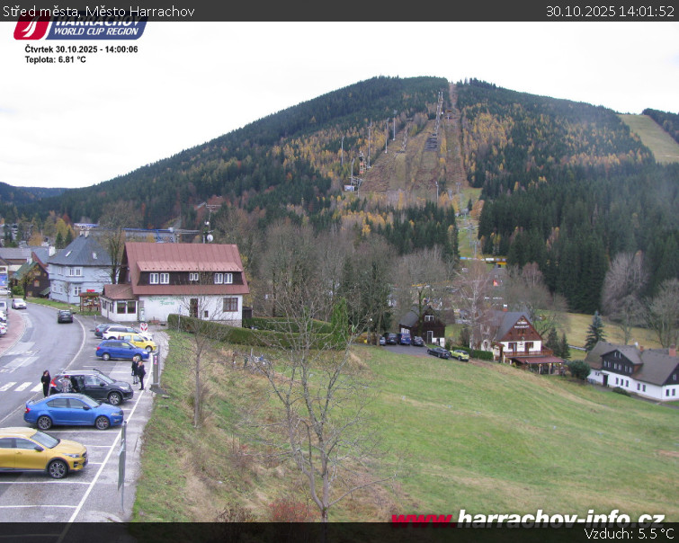 Město Harrachov - Střed města - 30.10.2025 v 14:01 Město Harrachov - Střed města - 30.10.2025 v 14:01