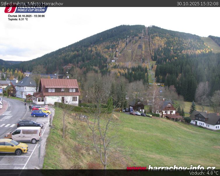 Město Harrachov - Střed města - 30.10.2025 v 15:32 Město Harrachov - Střed města - 30.10.2025 v 15:32
