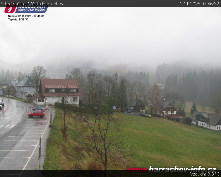 Město Harrachov - Střed města - 2.11.2025 v 07:46 Město Harrachov - Střed města - 2.11.2025 v 07:46