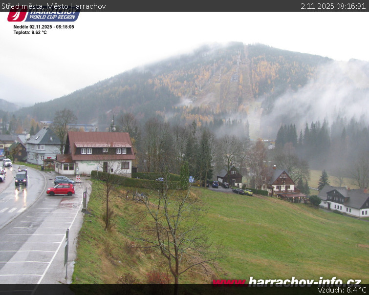 Město Harrachov - Střed města - 2.11.2025 v 08:16 Město Harrachov - Střed města - 2.11.2025 v 08:16