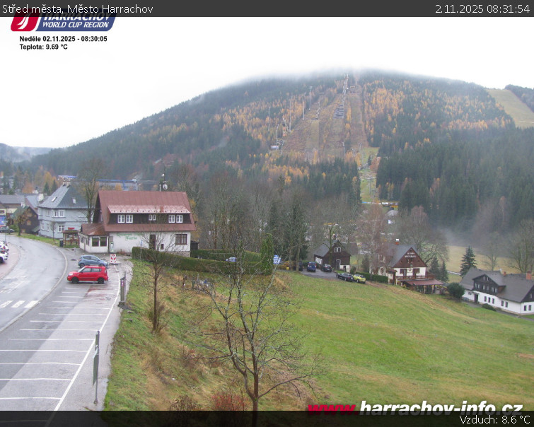 Město Harrachov - Střed města - 2.11.2025 v 08:31 Město Harrachov - Střed města - 2.11.2025 v 08:31
