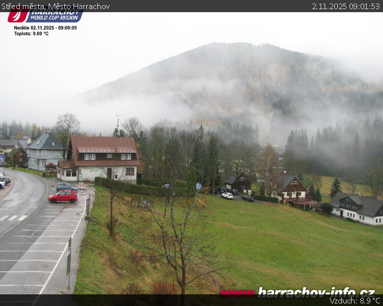 Město Harrachov - Střed města - 2.11.2025 v 09:01 Město Harrachov - Střed města - 2.11.2025 v 09:01