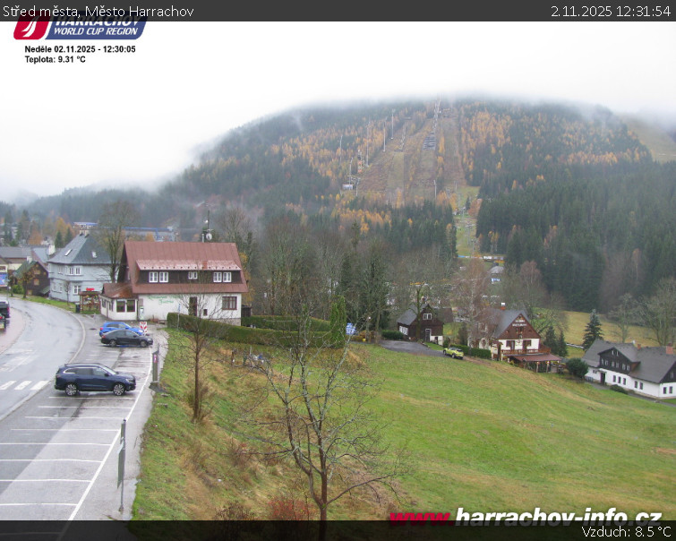 Město Harrachov - Střed města - 2.11.2025 v 12:31 Město Harrachov - Střed města - 2.11.2025 v 12:31