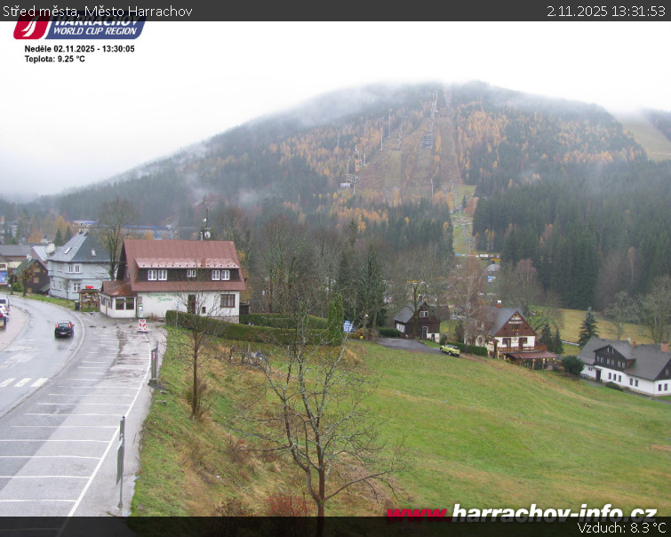 Město Harrachov - Střed města - 2.11.2025 v 13:31 Město Harrachov - Střed města - 2.11.2025 v 13:31