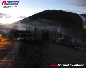 Město Harrachov - Střed města - 12.12.2025 v 07:16 Město Harrachov - Střed města - 12.12.2025 v 07:16