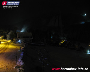 Město Harrachov - Střed města - 7.1.2026 v 05:16 Město Harrachov - Střed města - 7.1.2026 v 05:16