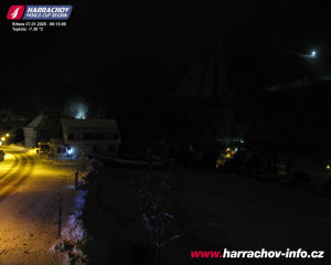 Město Harrachov - Střed města - 7.1.2026 v 06:16 Město Harrachov - Střed města - 7.1.2026 v 06:16