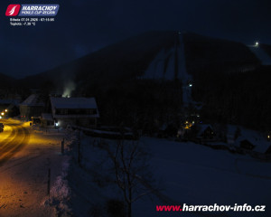 Město Harrachov - Střed města - 7.1.2026 v 07:16 Město Harrachov - Střed města - 7.1.2026 v 07:16