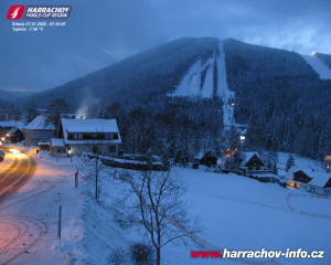 Město Harrachov - Střed města - 7.1.2026 v 07:31 Město Harrachov - Střed města - 7.1.2026 v 07:31