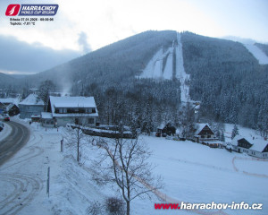 Město Harrachov - Střed města - 7.1.2026 v 08:01 Město Harrachov - Střed města - 7.1.2026 v 08:01